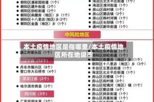 本土疫情地区是指哪里/本土疫情地区所在地级市