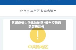苏州疫情中低风险地区/苏州疫情风险等级划分