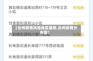 【台州疫情风险地区最新,台州疫情分布图】