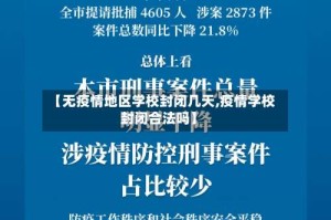 【无疫情地区学校封闭几天,疫情学校封闭合法吗】