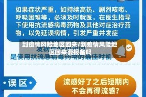 到疫情风险地区回来/到疫情风险地区回来要报备吗