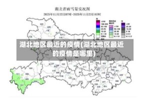 湖北地区最近的疫情(湖北地区最近的疫情是哪里)