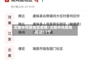 沈阳中风险地区疫情/沈阳中风险地区达17个