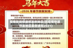 疫情影响快递停发的地区(因疫情快递停发地区最新通知2021)