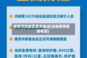 疫情可控地区查询电话(当地疫情查询电话)