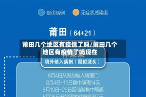 莆田几个地区有疫情了吗/莆田几个地区有疫情了吗现在