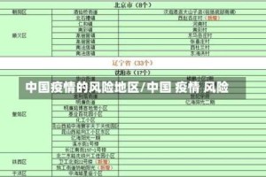 中国疫情的风险地区/中国 疫情 风险