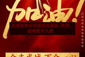 北京疫情中风险燕郊地区/燕郊疫情属于几级