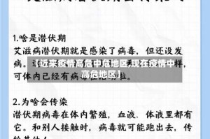 【近来疫情高危中危地区,现在疫情中高危地区】