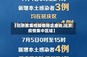 【北京聚集性疫情地区查询,北京疫情集中区域】