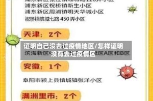 证明自己没去过疫情地区/怎样证明没有去过疫情区