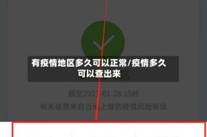 有疫情地区多久可以正常/疫情多久可以查出来