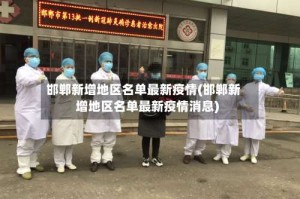 邯郸新增地区名单最新疫情(邯郸新增地区名单最新疫情消息)