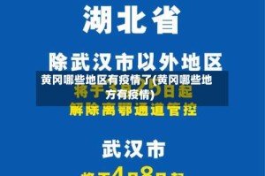 黄冈哪些地区有疫情了(黄冈哪些地方有疫情)