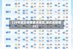 【24号湖北疫情重点地区,湖北省新增25】