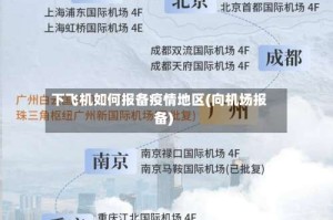 下飞机如何报备疫情地区(向机场报备)