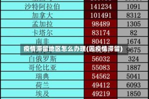 疫情滞留地区怎么办理(因疫情滞留)