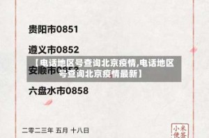 【电话地区号查询北京疫情,电话地区号查询北京疫情最新】