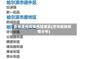 吉林最新疫情风险地区(吉林最新疫情分布)