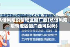 从低风险疫情地区回广西(从低风险疫情地区回广西可以吗)