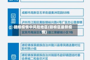 赣榆疫情中风险地区(赣榆区最新疫情)