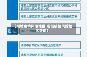 【观城疫情风险地区,观城疫情风险地区查询】