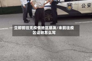 立即前往无疫情地区朋友/未前往疫区证明怎么写