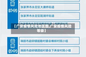【广安疫情风险地区图,广安疫情风险等级】