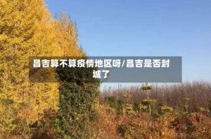 昌吉算不算疫情地区呀/昌吉是否封城了