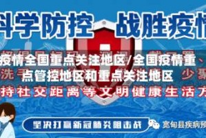 疫情全国重点关注地区/全国疫情重点管控地区和重点关注地区