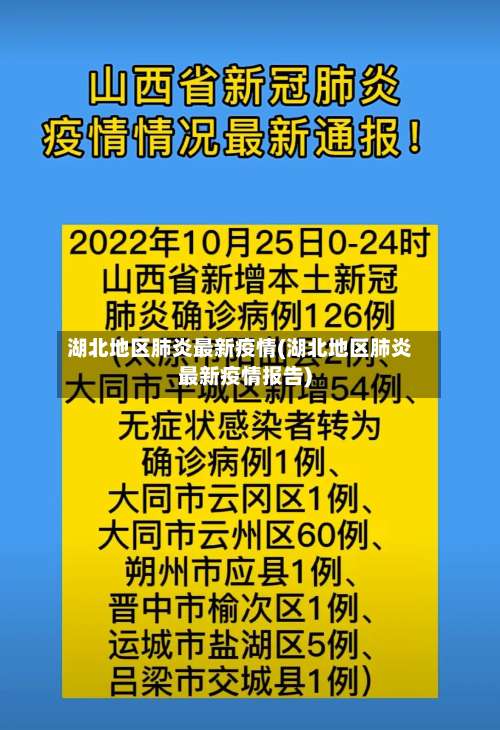 湖北地区肺炎最新疫情(湖北地区肺炎最新疫情报告)-第1张图片