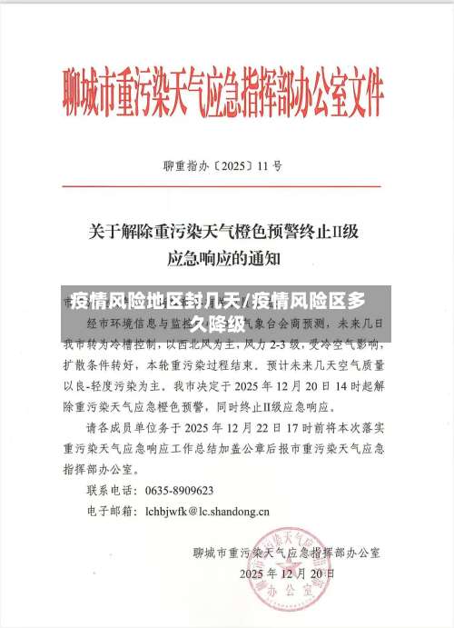 疫情风险地区封几天/疫情风险区多久降级-第1张图片