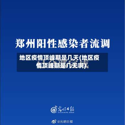地区疫情顶峰期是几天(地区疫情顶峰期是几天啊)-第1张图片