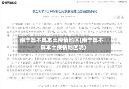 南宁算不算本土疫情地区(南宁算不算本土疫情地区呢)-第1张图片