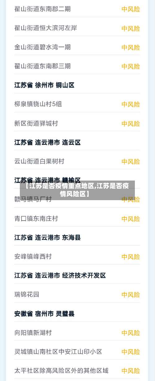 【江苏是否疫情重点地区,江苏是否疫情风险区】-第1张图片