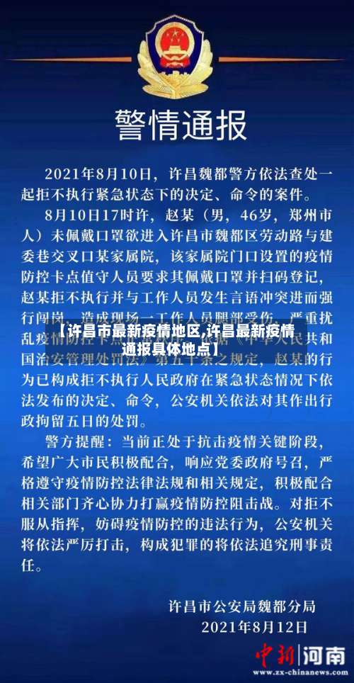 【许昌市最新疫情地区,许昌最新疫情通报具体地点】-第1张图片