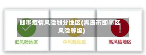 即墨疫情风险划分地区(青岛市即墨区风险等级)-第1张图片