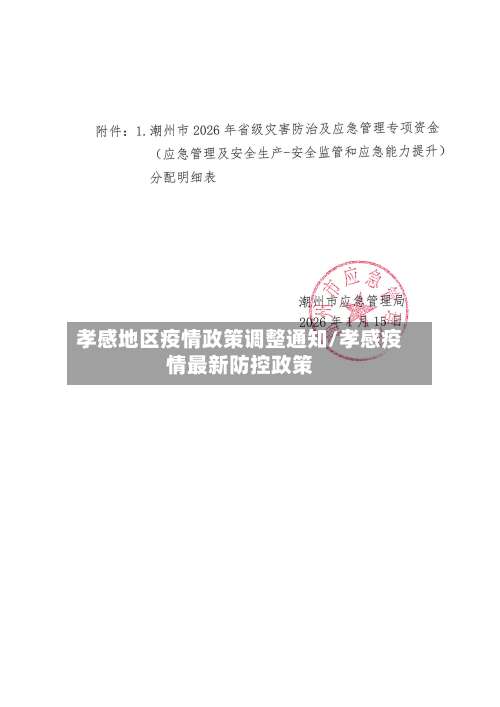 孝感地区疫情政策调整通知/孝感疫情最新防控政策-第2张图片