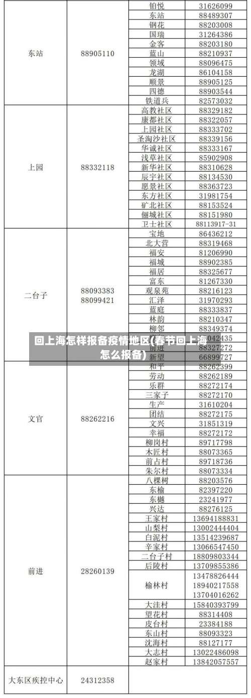 回上海怎样报备疫情地区(春节回上海怎么报备)-第2张图片