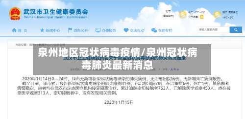 泉州地区冠状病毒疫情/泉州冠状病毒肺炎最新消息-第2张图片