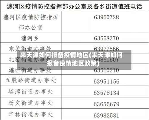来天津如何报备疫情地区(来天津如何报备疫情地区政策)-第2张图片