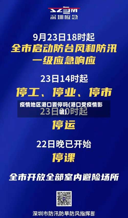 疫情地区港口要停吗(港口受疫情影响)-第2张图片