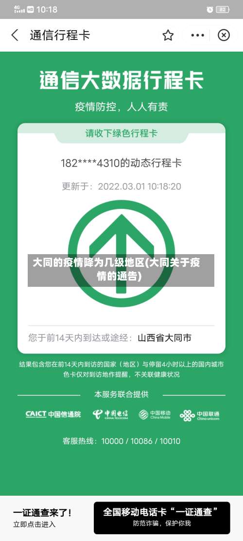 大同的疫情降为几级地区(大同关于疫情的通告)-第1张图片