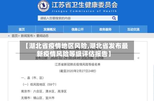 【湖北省疫情地区风险,湖北省发布最新疫情风险等级评估报告】-第1张图片