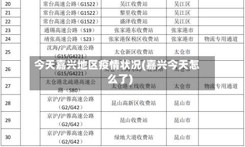 今天嘉兴地区疫情状况(嘉兴今天怎么了)-第3张图片