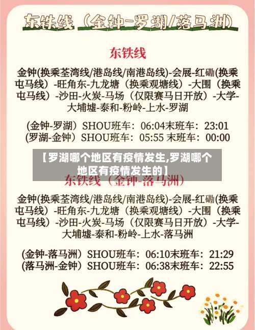 【罗湖哪个地区有疫情发生,罗湖哪个地区有疫情发生的】-第2张图片