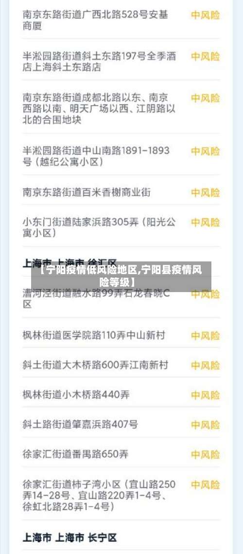 【宁阳疫情低风险地区,宁阳县疫情风险等级】-第1张图片