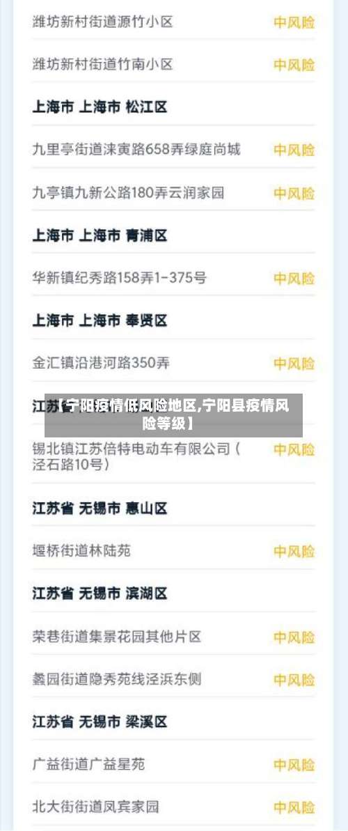 【宁阳疫情低风险地区,宁阳县疫情风险等级】-第3张图片