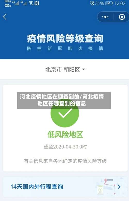 河北疫情地区在哪查到的/河北疫情地区在哪查到的信息-第1张图片