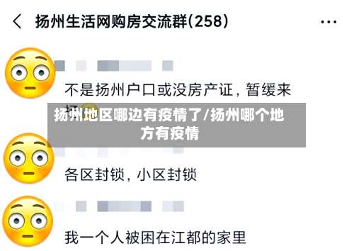 扬州地区哪边有疫情了/扬州哪个地方有疫情-第2张图片